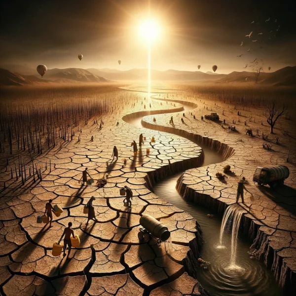 parched land showing no abundance